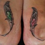 Tattoos - Mother & Daughter Mosaic Feathers - 124995